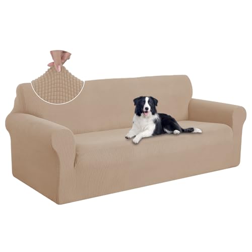 Oversized Stretch Couch Cover Slipcover (Camel / Xl Sofa)