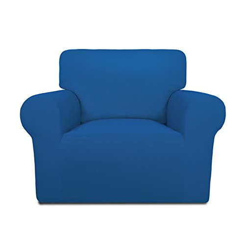 Stretch Chair Covers Fleece Couch Covers for Sofa Classic Blue (Small Chair / Classic Blue)