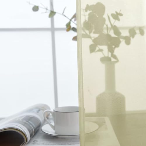 Basic Rod Pocket Sheer Voile Window Curtain Panels Sage Green 1 Pair 2 Panels 52 Width 72 Inch Long for Kitchen Bedroom Children Living Room Yard（Sage Green (Sage Green / 52"W x 72"L (Pack of 2))