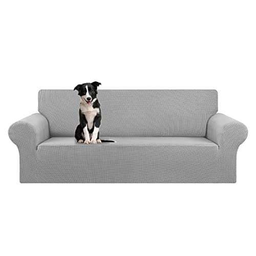 Stretch Oversized Couch Covers for Sofa Slipcover (Silver / X-Large)