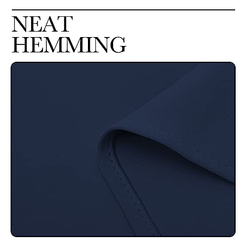 Kitchen Curtains (Navy / 29"W x 50"L (Pack of 2))