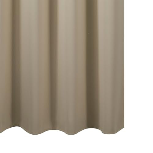 Blackout Curtains 52 x 120 Inch Long Beige Curtains Set of 2 Panels Room Darkening Curtains for Bedroom and Living Room (Beige / 52"W x 120"L (Pack of 2))