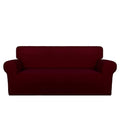 Stretch Oversized Loveseat Covers Couch Covers for Sofa Wine (Medium-XL Oversized Loveseat / Wine)