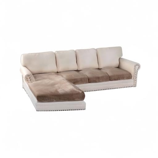 Velvet Stretch Sectional Couch Covers 4 Pieces Sofa Seat Cushion Covers L Shape Separate Cushion Couch Cover for Both Left (Taupe / 3 Seater + Chaise)