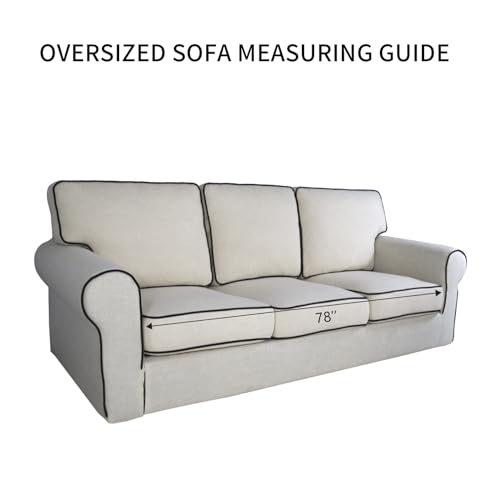 Stretch Oversized Couch Covers Fleece Sofa Slipcovers Sage Green (X-Large Oversized Sofa / Sage Green)