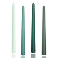 10in Gradient Taper Candles Set of 4 Pack Tapered Candle (Green gradient / 10 inch)