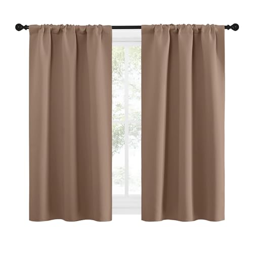 RV Blackout Curtains for Camper Windows (Cappuccino / 29"W x 50"L (Pack of 2))