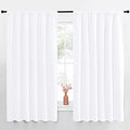 White Curtains (Pure White / 70"W x 63"L (Pack of 2))