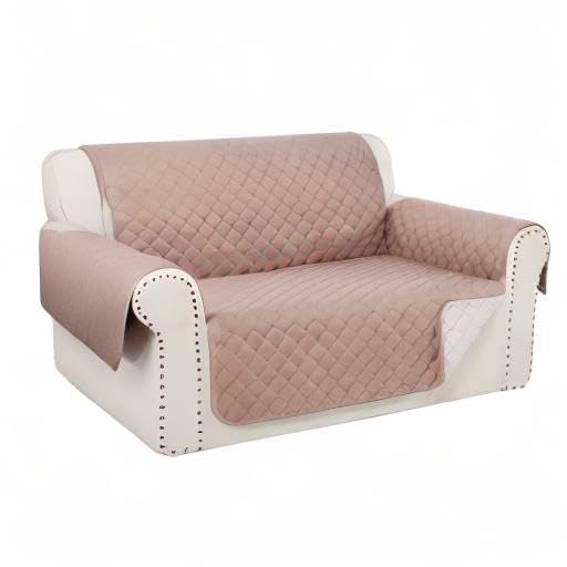 Loveseat Couch Cover for Dogs (Camel/Beige / Loveseat - Small (45"))