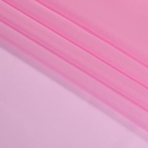 Pink Sheer Curtains 96 Inch Length (Pink / 42"W x 96"L (Pack of 2))