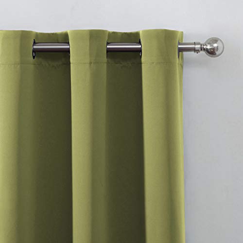 Blackout Curtains 38 x 84 inch (Olive Green / 38"W x 84"L (Pack of 2))