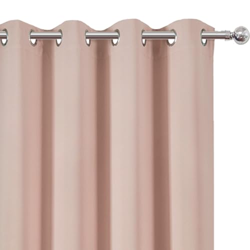 Blackout Curtains 66 x 84 inch (Blush / 66"W x 84"L (Pack of 2))