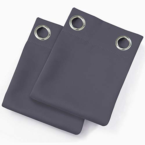 Grey Thermal Blackout Curtains (Grey / 52"W x 95"L (Pack of 2))