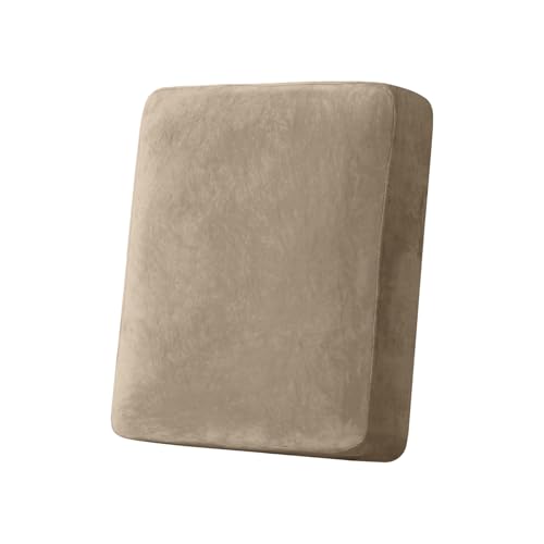 Couch Cover Stretch Velvet Sofa Cushion Cover 1 (Leather Brown / 1PC Seater or Backrest)