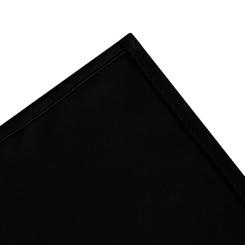 Blackout Curtains 66 x 54 Inch Long Black Curtains Set of 2 Panels Room Darkening Curtains for Bedroom and Living Room (Black / 66"W x 54"L (Pack of 2))