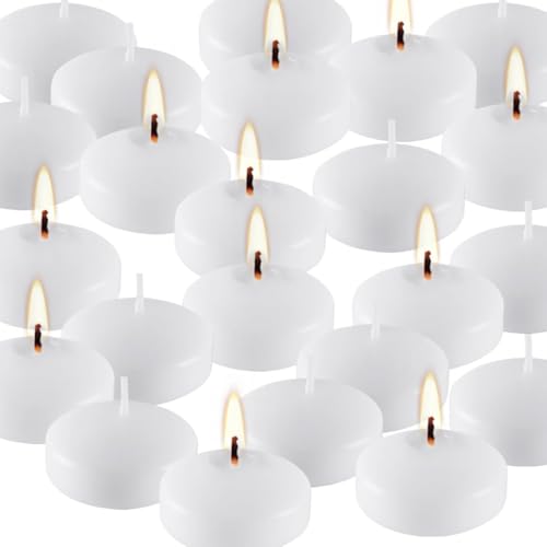 50 Pack of 2 Inch White Floating Candles (2"x50 White)