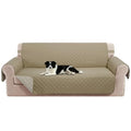 Reversible Sofa Cover for 3 Cushion (Camel/Beige / Sofa L - Large (68''))