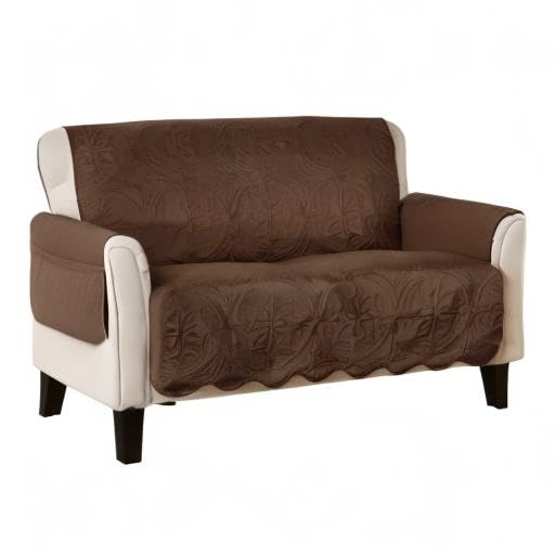 Reversible Loveseat Cover (Loveseat / Chocolate / Taupe)