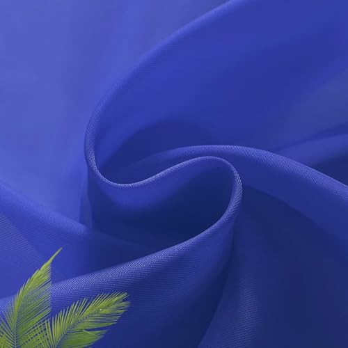 Basic Rod Pocket Sheer Voile Window Curtain Panels Blue Sapphire 1 Pair 2 Panels 26 Width 40 Inch Long for Kitchen Bedroom Children Living Room Yard（Blue Sapphire (Blue Sapphire / 26"W x 40"L (Pack of 2))