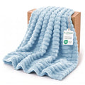 Light Blue Throw Blanket for Couch (Light Blue / Throw (50" x 60"))