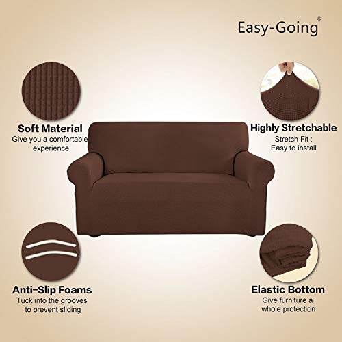Stretch Oversized Sofa Couch Slipcover Washable Coffee (X-Large Sofa / Coffee)
