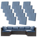 14 Pcs Outdoor Cushion Covers (Grey Blue / 14PCS)