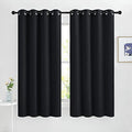 Black Curtains for Boys Room (Black / 46"W x 63"L (Pack of 2))