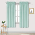 Blackout Curtains for Bedroom Living Room 42 x 63 Inch Long 2 Panels (Mint Green / 42"W x 63"L (Pack of 2))
