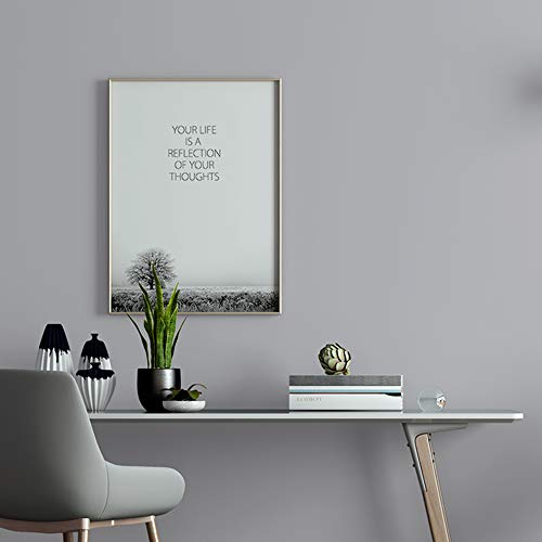 Gray Self Adhesive Wallpaper Film Stick Paper Easy to Apply (Gray / 15.7" x 118")