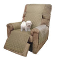 Reversible Recliner Chair Covers (Light Camel/Beige / 28''recliner-oversized)
