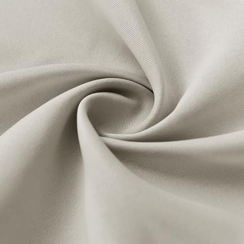 Extra Wide Curtains for Bedroom Living Dining Room 63 inches Long (Natural / 62"W x 63"L (Pack of 2))