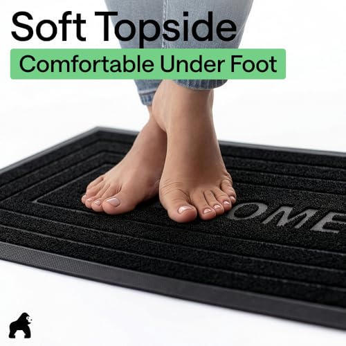 WeatherMAX Door Mat (Black Welcome / 47" x 35")