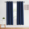 Blackout Curtain Panels 70 (Navy / 34"W x 70"L (Pack of 2))