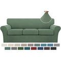 4 Piece Sofa Covers for 3 Cushion Couch Sofa Slipcover Soft Couch Cover for Dogs (Sofa (3 Cushion) / Loden Frost)