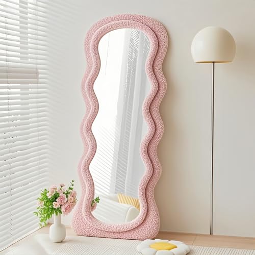 Full Length Mirror (Pink / 63"L x 24"W)