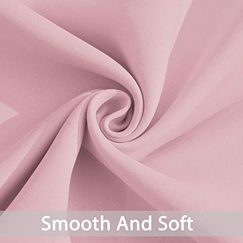 Blackout Curtains 38x63 inch Pink Thermal Drapes (Pink / 38"W x 63"L (Pack of 2))