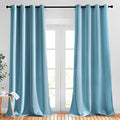 Blackout Living Room Curtains Teal Blue (Teal Blue / 52"W x 90"L (Pack of 2))