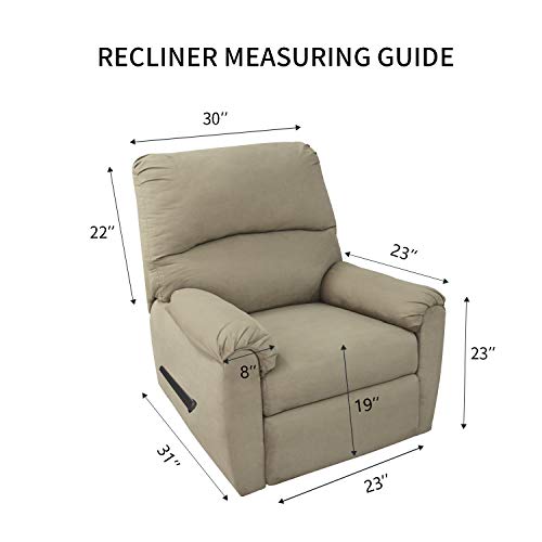 Stretc Recliner Chair Covers Fleece Soft Couch Covers for Sofa (Small Recliner Chair / Red)