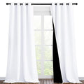 Pure White Blackout Curtains for Nursery 46" w x 90" L 2 Panels (Pure White / 46"W x 90"L (Pack of 2))