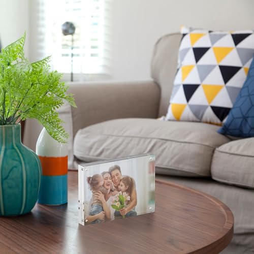 Acrylic Magnetic Photo Frame (4x6"(3 Pack))