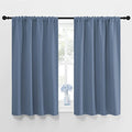 Blackout Curtains for Bedroom (Stone Blue / 42"W x 48"L (Pack of 2))