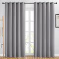 Room Darkening Silver Grey Curtains for Living Room (Silver Grey / 66"W x 84"L (Pack of 2))