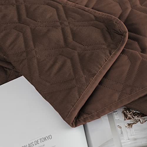Waterproof Dog Bed Blankets Cover for Bed Couch Sofa Reversible (30x70 Inch (Pack of 1) / Chocolate)