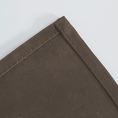 Chocolate Thermal Blackout Curtains (Chocolate Brown / 42"W x 84"L (Pack of 2))
