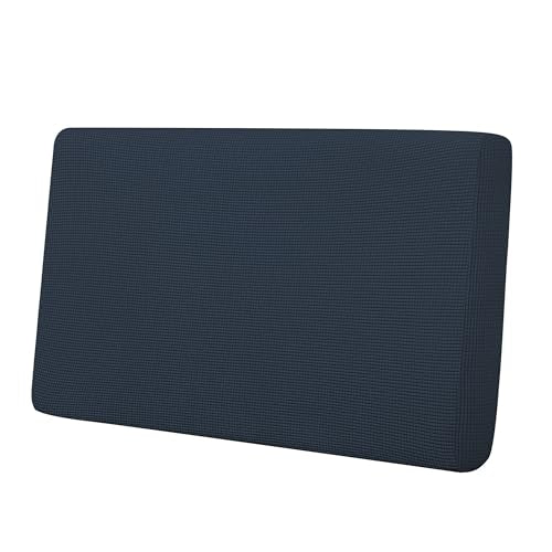 Stretch 1 Piece Loveseat Couch Cushion Cover for Sofa (Medium / Dark Blue)