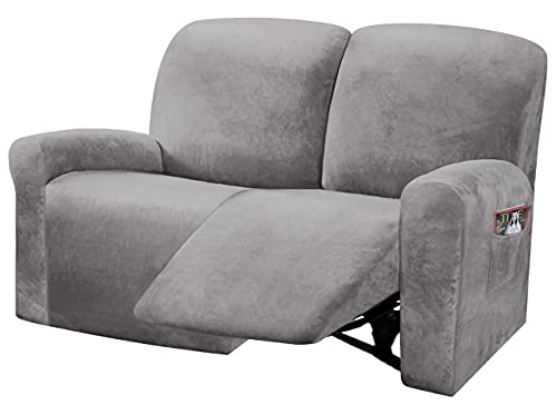 Reclining Love Seat Slipcover (Light Grey)