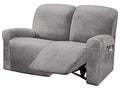 Reclining Love Seat Slipcover (Light Grey)