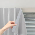 Blackout Curtains for Bedroom Sticky Curtain Blackout Window Cover Self Adhesive Curtains Rod No Drillng (35"W x 71"L (Pack of 1) / Light Grey)