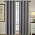 Blackout Curtain for Living Room Thermal Insulated Window Treatment Curtain Extra Long 108 inch Length Energy Saving Solid Grommet Top Blackout Drape (52"W x 108"L (Pack of 1) / Bluish Gray)