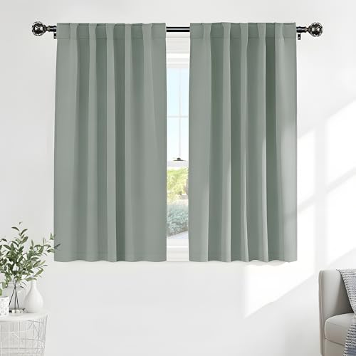 Sage Green Blackout Curtains (Sage Green / 42"W x 45"L (Pack of 2))